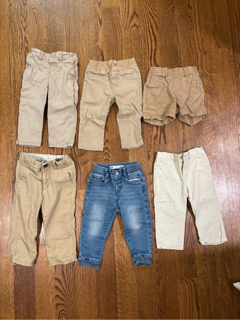 Levi's Kids Neutral Bottoms Pack - Beige & Blue Denim